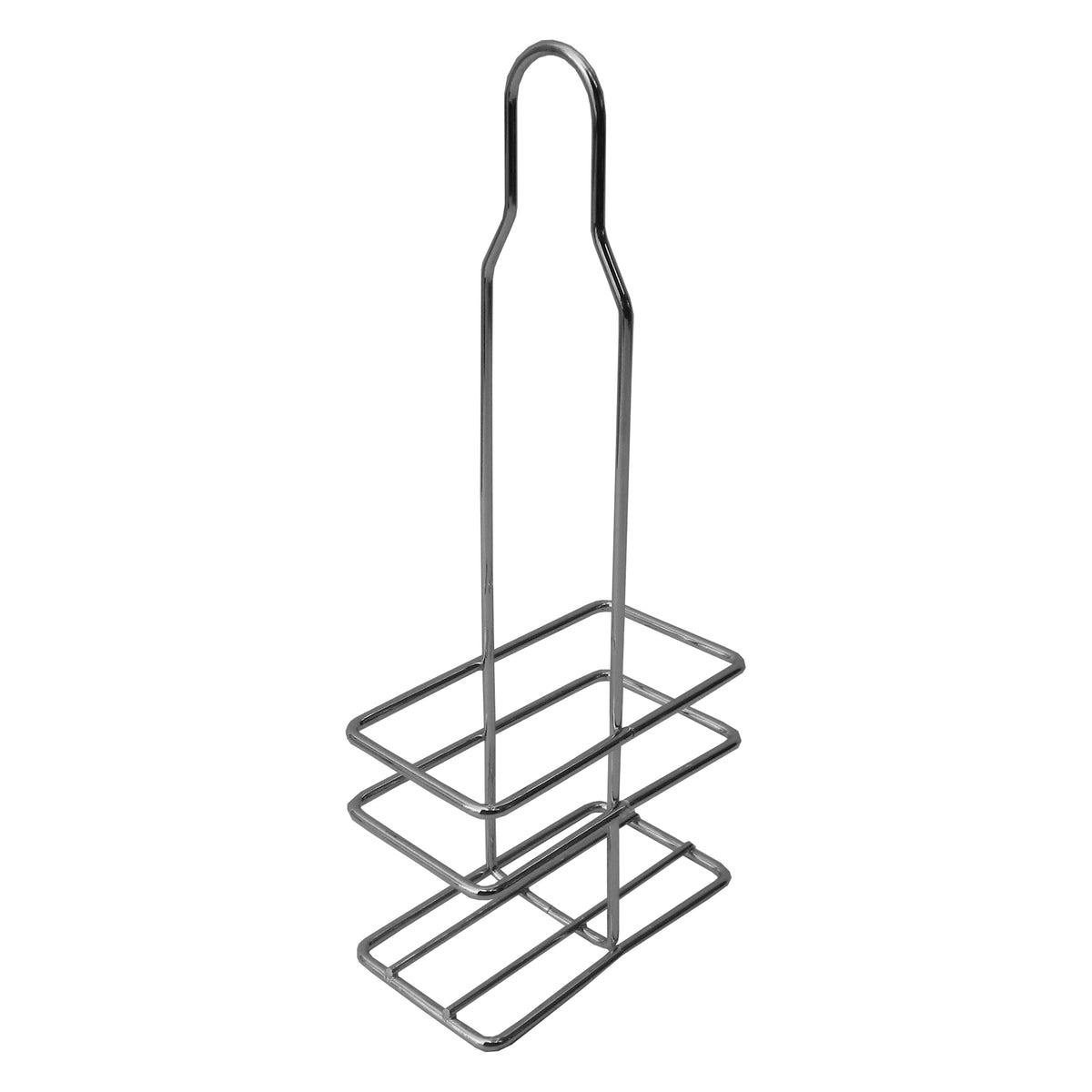 REGENT TALL SQUARE OIL & VINEGAR BOTTLES WITH POURERS ON WIRE STAND 3PCS SET, 250ML