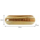 REGENT ACACIA WOOD SERVING BOARD OVAL ENGRAVED HOMEMADE, (540X180X15MM)
