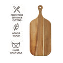 REGENT ACACIA WOOD PADDLE SERVING BOARD, 470X200MM