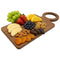 REGENT ACACIA WOOD RECTANGULAR SERVING BOARD WITH RING HANDLE, 440X200MM