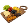 REGENT ACACIA WOOD RECTANGULAR SERVING BOARD WITH RING HANDLE, 440X200MM