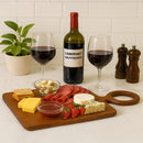 REGENT ACACIA WOOD RECTANGULAR SERVING BOARD WITH RING HANDLE, 440X200MM