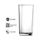 REGENT GREY PLASTIC CRATE WITH HIBALL TUMBLERS 24PK, 270ML