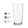 REGENT GREY PLASTIC CRATE WITH WILLY TUMBLERS 24PK, 380ML