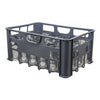 REGENT GREY PLASTIC CRATE WITH WILLY TUMBLERS 24PK, 380ML