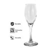 REGENT GREY PLASTIC CRATE WITH CHAMPAGNE FLUTE 24PK, 175ML