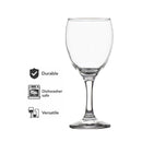 REGENT GREY PLASTIC CRATE WITH WINE GLASSES 24PK, 250ML