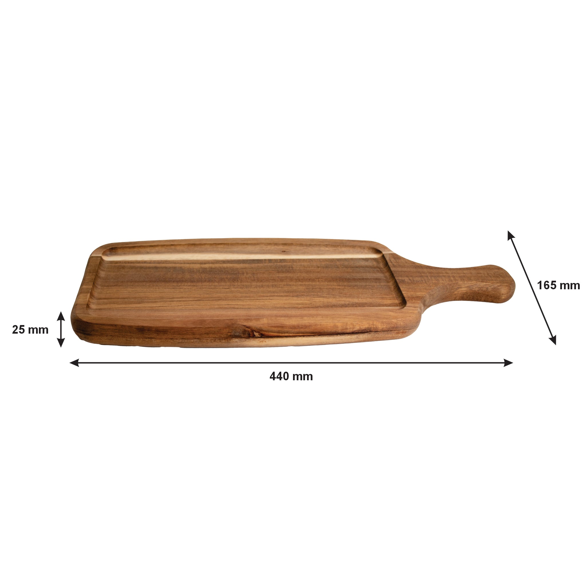 REGENT ACACIA PADDLE CUTTING & SERVING BOARD REVERSIBLE, 440X165MM