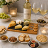 REGENT BAMBOO CHEESE AND SLATE BOARD WITH 3 CHEESE TOOLS 5PC SET, 360X240MM