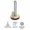 REGENT KITCHEN ROLLER TOWEL HOLDER BLACK WIRE & WOOD
