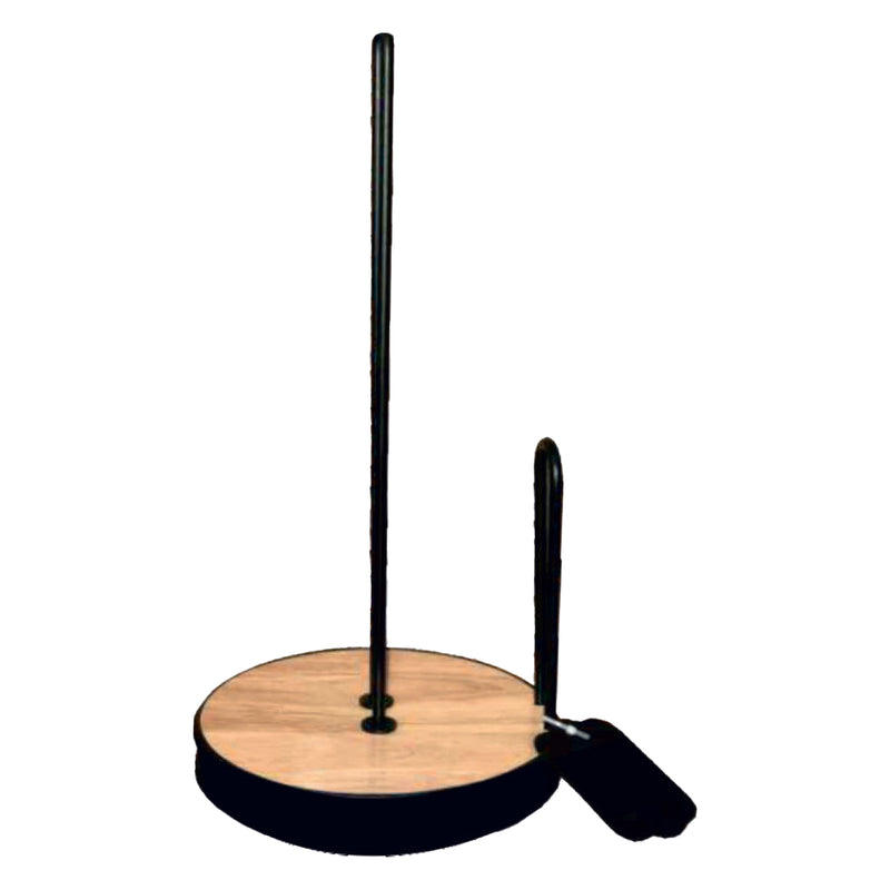 REGENT KITCHEN ROLLER TOWEL HOLDER BLACK WIRE & WOOD, (155MM DIAX320MM)