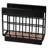 REGENT KITCHEN NAPKIN HOLDER BLACK WIRE & WOOD, 140X55MM