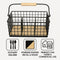 REGENT KITCHEN CUTLERY CADDY BLACK WIRE & WOOD