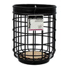 REGENT KITCHEN UTENSIL HOLDER BLACK WIRE & WOOD, 140MM DIA