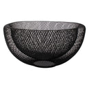 REGENT KITCHEN DOUBLE LAYER WIRE MESH BASKET POWDER COATED BLACK, (295MM DIAX135MM)