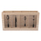 REGENT KITCHEN CUTLERY HOLDER 4 DIVISION WOOD AND GLASS WITH MOTIFS, (295X80X150MM)