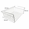 KITCHEN UNDER SHELF WIRE BASKET WHITE, 410X245X130MM