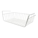 KITCHEN UNDER SHELF WIRE BASKET WHITE, 410X245X130MM