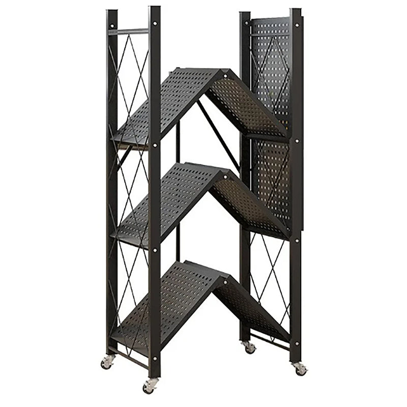 Foldable Rack Target FOLDABLE STORAGE RACK 4 SHELF BLACK, (715X365X1275MM) – HCS Home and ...