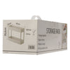 STORAGE RACK 2 SHELF WHITE PP PLASTIC AND STAINLESS STEEL,