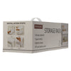 STORAGE RACK 2 SHELF WHITE PP PLASTIC AND STAINLESS STEEL,