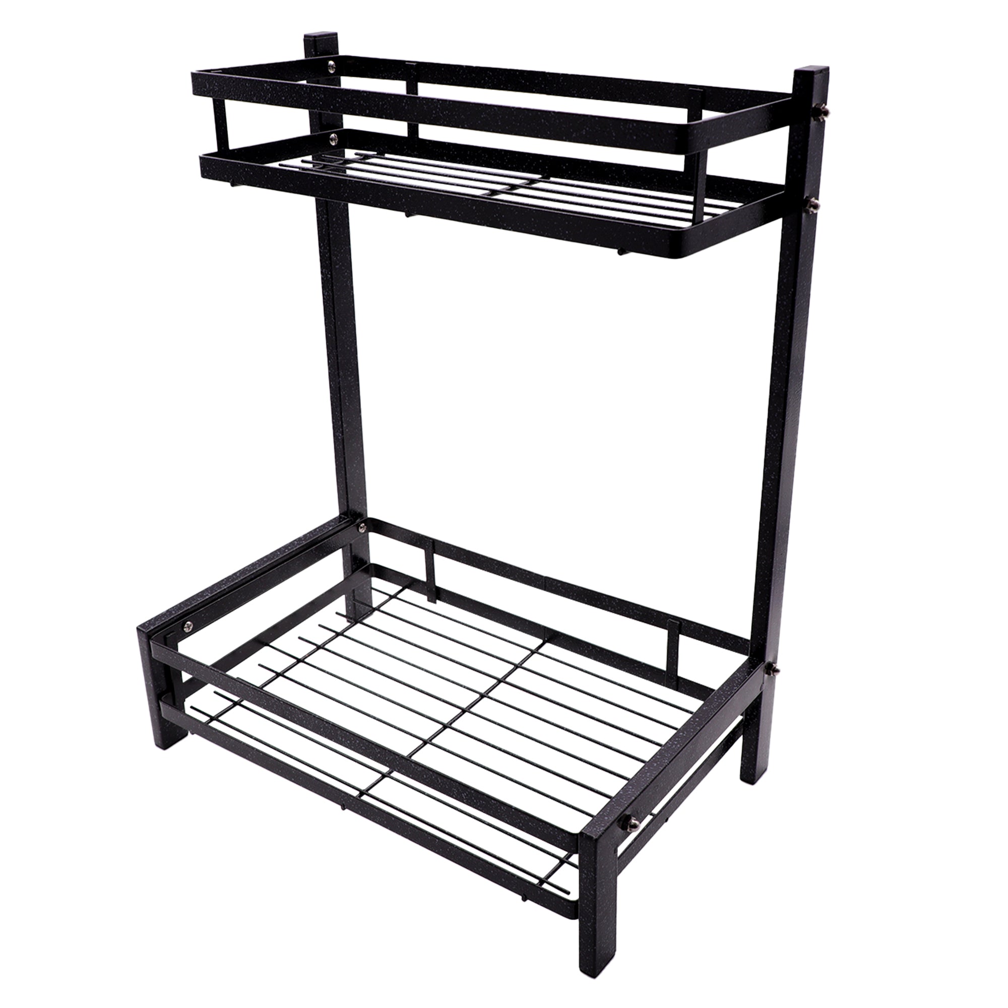 STORAGE RACK KITCHEN COUNTER BLACK, (320X195X400MM) HCS Home and