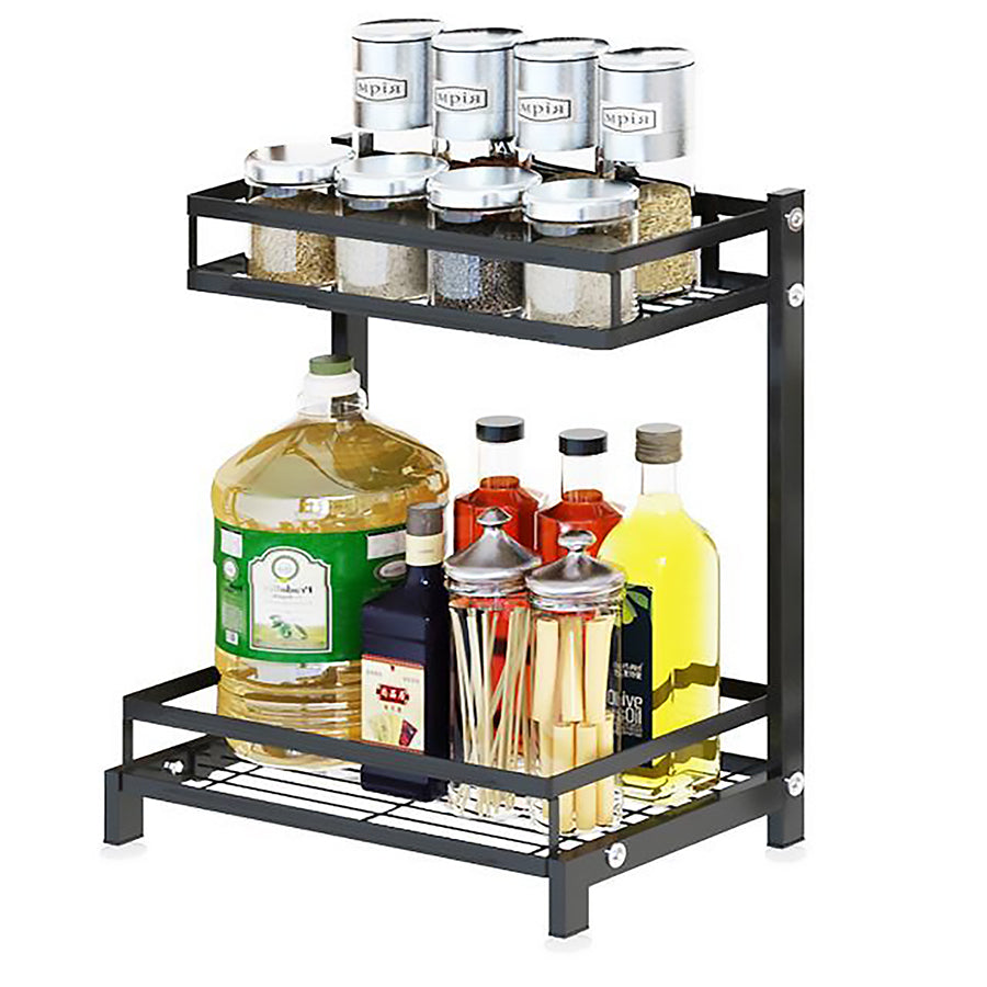 STORAGE RACK KITCHEN COUNTER BLACK, (320X195X400MM) – HCS Home and ...