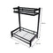 STORAGE RACK KITCHEN COUNTER BLACK, (320X195X400MM)