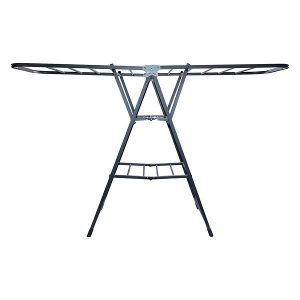 CLOTHES DRYING RACK 3 LAYER FOLDABLE GREY, 1600X450MM