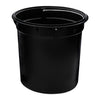 REGENT DUSTBIN STAINLESS STEEL BLACK WITH BAMBOO LID, 5L