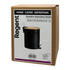 REGENT DUSTBIN STAINLESS STEEL BLACK WITH BAMBOO LID, 5L