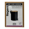REGENT DUSTBIN STAINLESS STEEL BLACK WITH BAMBOO LID, 5L