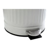 REGENT DUSTBIN STAINLESS STEEL WHITE WITH BAMBOO LID, 5L