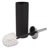 BATHROOM SET BLACK PLASTIC 6PC