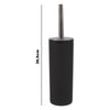 BATHROOM SET BLACK PLASTIC 6PC