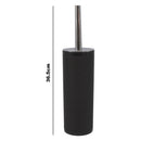 BATHROOM ASST. BLACK/GREY 6PCE PLASTIC SET