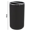 BATHROOM ASST. BLACK/GREY 6PCE PLASTIC SET