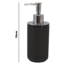 BATHROOM ASST. BLACK/GREY 6PCE PLASTIC SET
