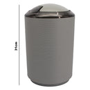 BATHROOM ASST. BLACK/GREY 6PCE PLASTIC SET