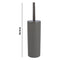 BATHROOM ASST. BLACK/GREY 6PCE PLASTIC SET