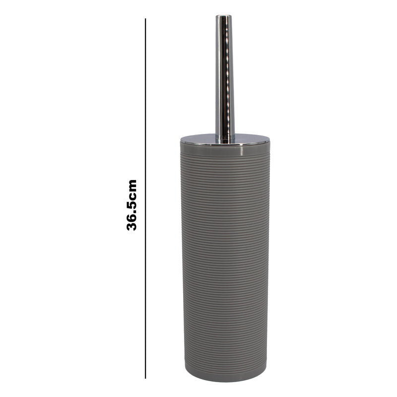 BATHROOM ASST. BLACK/GREY 6PCE PLASTIC SET