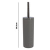 BATHROOM ASST. BLACK/GREY 6PCE PLASTIC SET