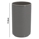 BATHROOM ASST. BLACK/GREY 6PCE PLASTIC SET