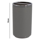 BATHROOM ASST. BLACK/GREY 6PCE PLASTIC SET