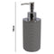 BATHROOM ASST. BLACK/GREY 6PCE PLASTIC SET