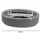 BATHROOM ASST. BLACK/GREY 6PCE PLASTIC SET