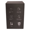 BATHROOM SET BLACK PLASTIC 6PC