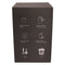 BATHROOM ASST. BLACK/GREY 6PCE PLASTIC SET