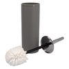 BATHROOM SET GREY PLASTIC, 6PC