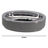 BATHROOM SET GREY PLASTIC, 6PC